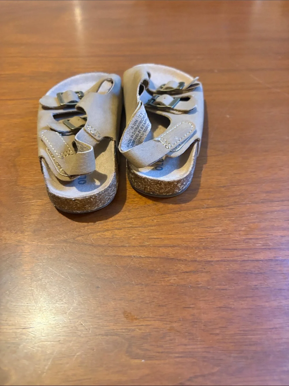 Old Navy Tan Double-Buckle Kids Sandals